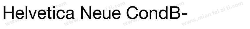 Helvetica Neue CondB字体转换